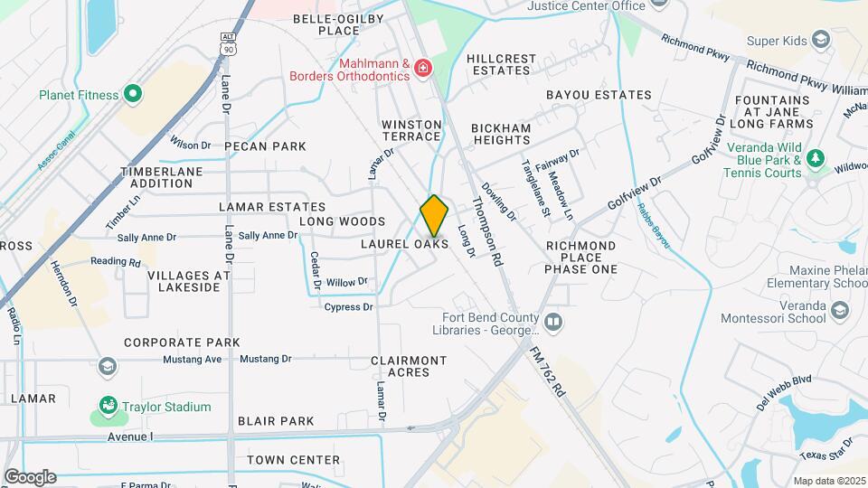 1801 Laurel Oaks Dr Map and Location Details