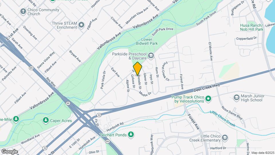 831 El Dorado St Map and Location Details