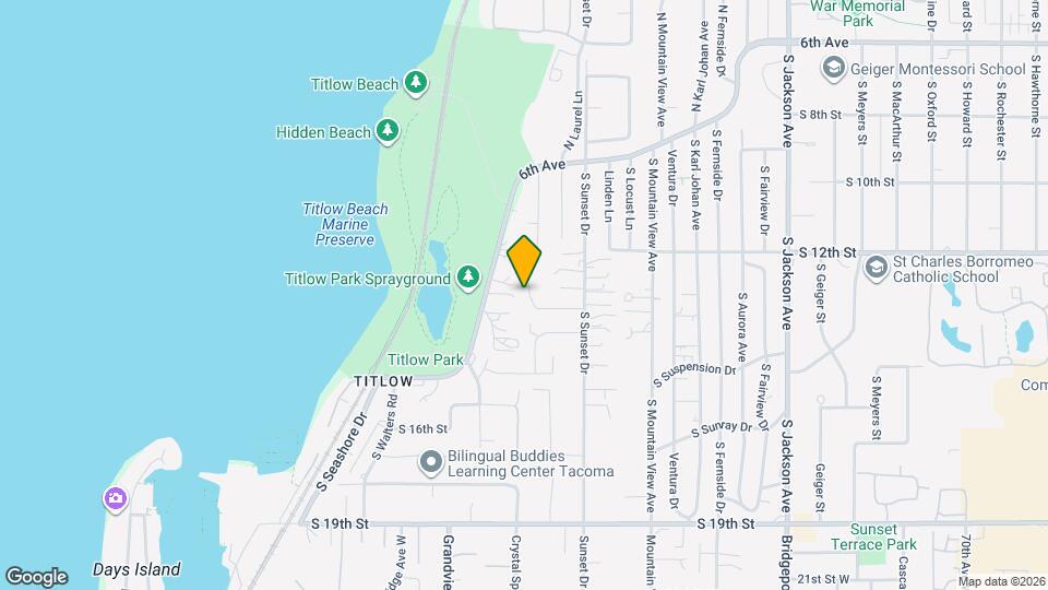 1216 S Brookside Terrace Map and Location Details