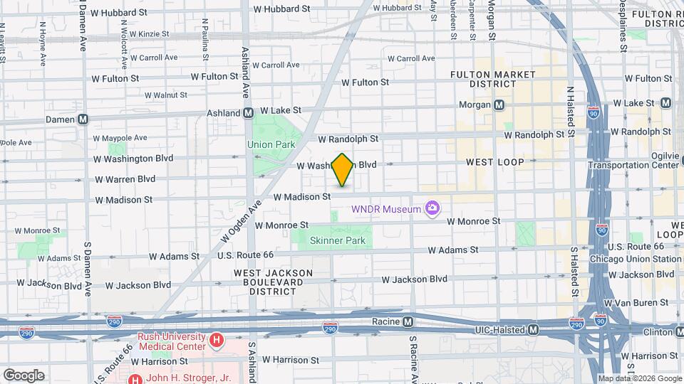1344 W Madison St Map and Location Details