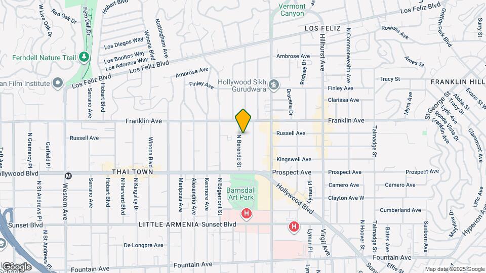 1826 N Berendo St Map and Location Details