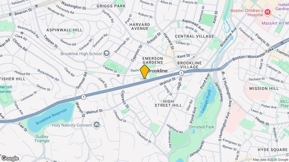 225 Boylston St Map and Location Details