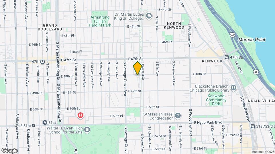 4800 S Drexel Blvd Map and Location Details