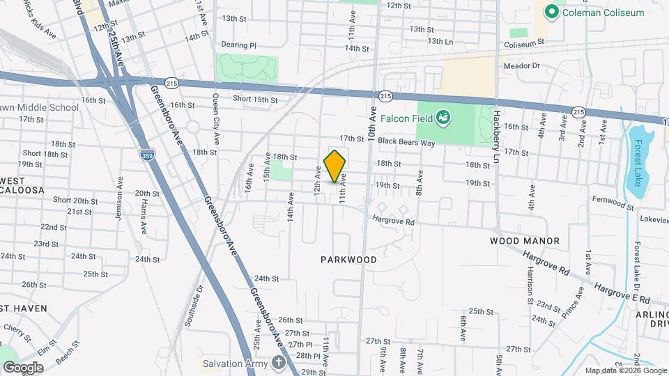 1105 19th St Map and Location Details