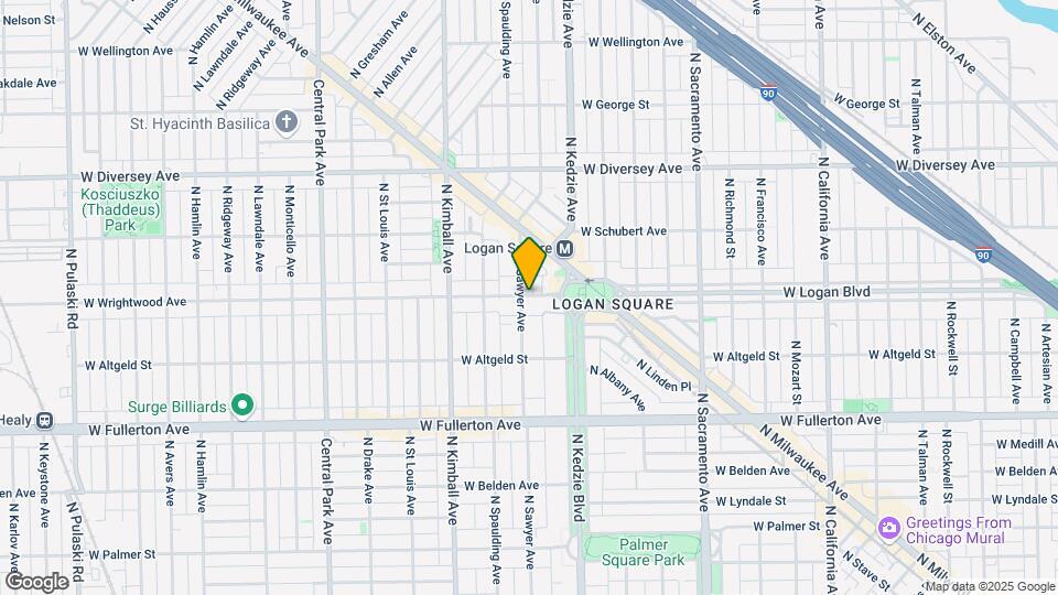 3242 W Wrightwood Ave Map and Location Details