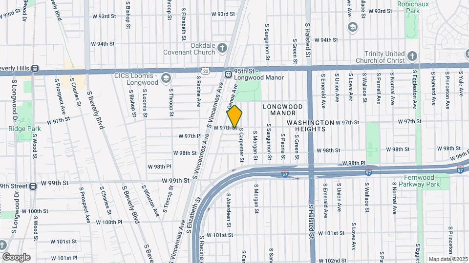 1043 W 97th St Map and Location Details