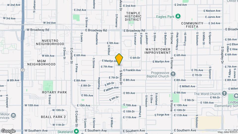664 S Mesa Dr Map and Location Details