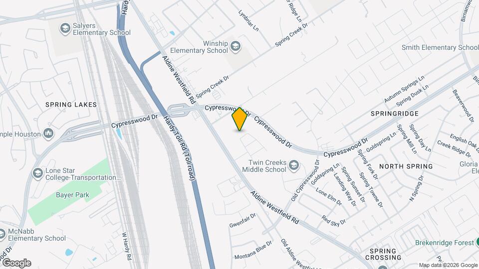1911 Vale Brook Drive Map and Location Details