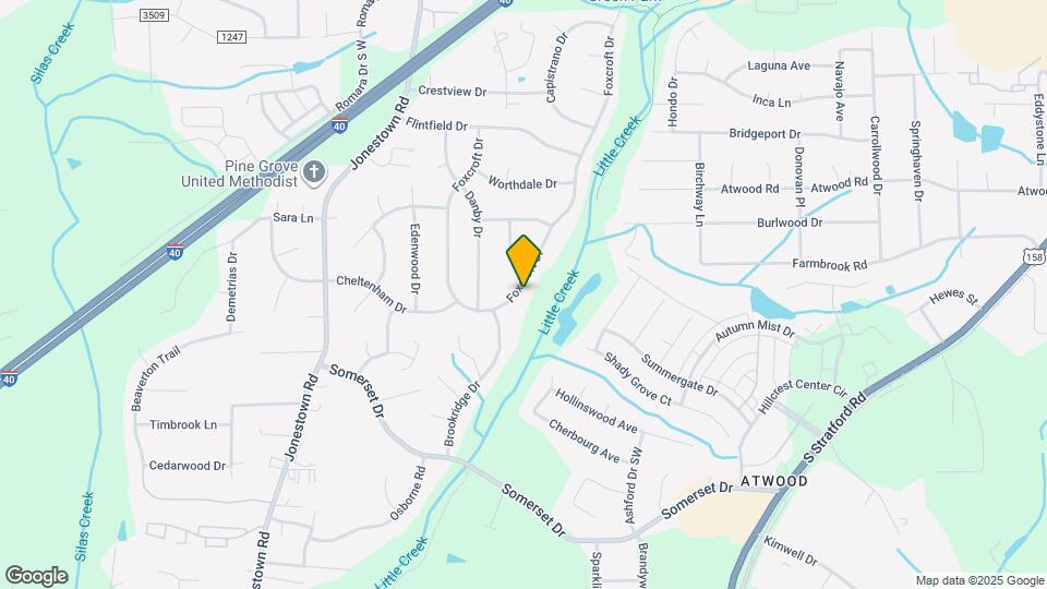 Room in House on Foxcroft Dr Map and Location Details