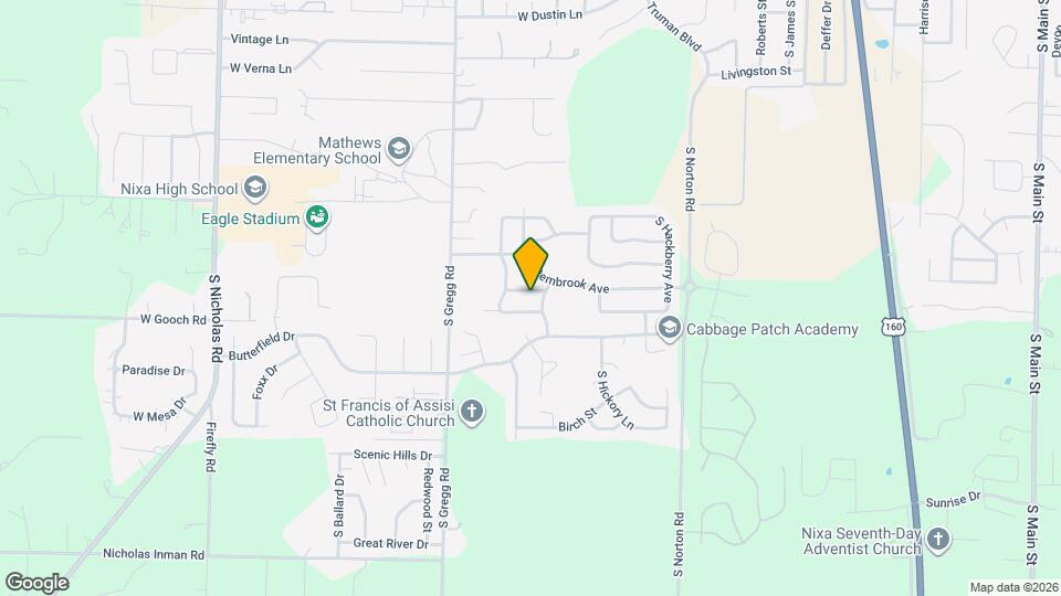 986 Crestwick St Map and Location Details