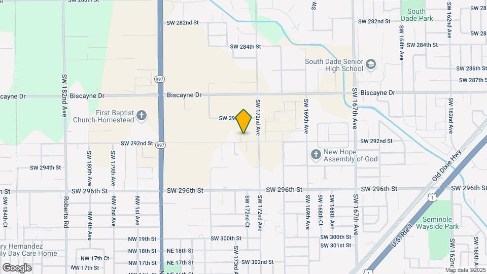 17295 SW 292nd St Mapa y Detalles de la Ubicación