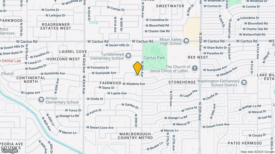 11621 N 39th Dr Map and Location Details