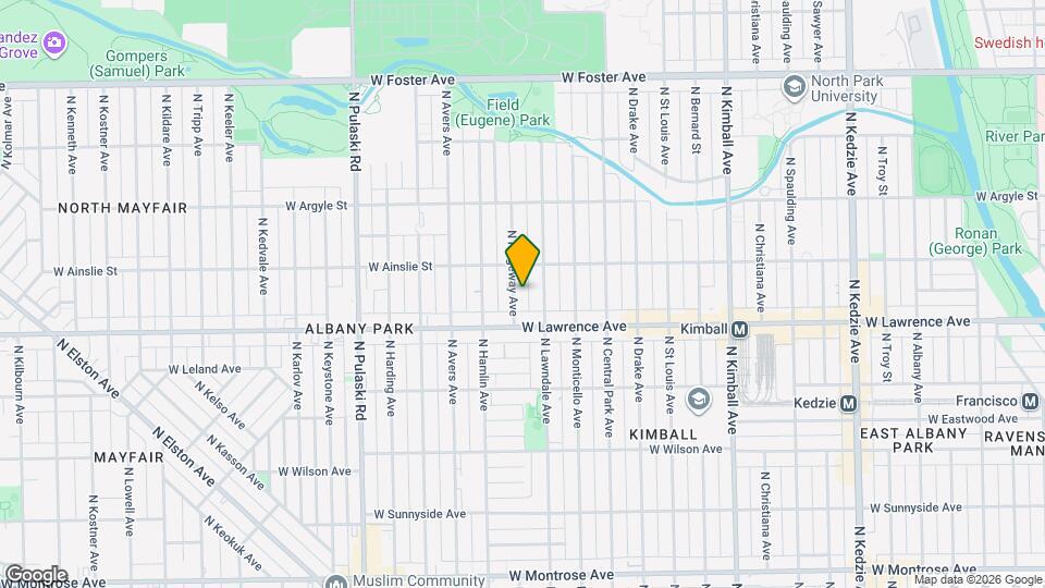 4833 N Ridgeway Ave Map and Location Details