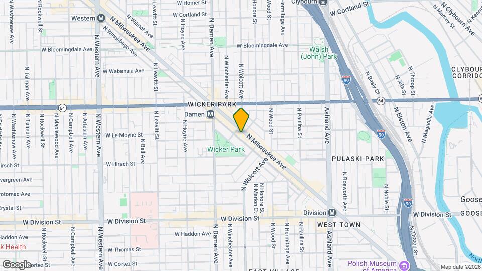 1474 N Milwaukee Ave Map and Location Details