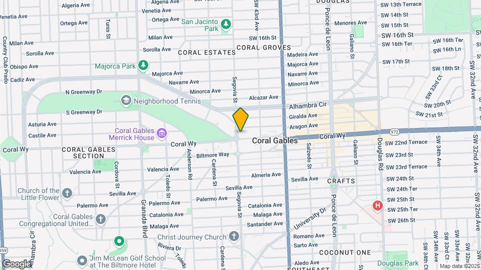 545 Coral Way Map and Location Details