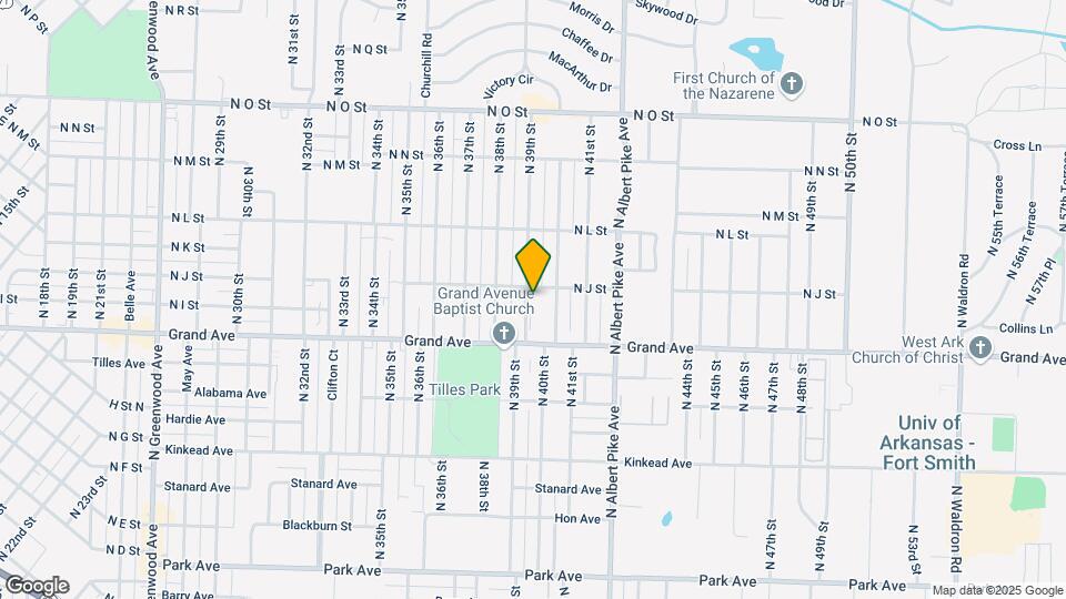 1114 N 39th St Map and Location Details