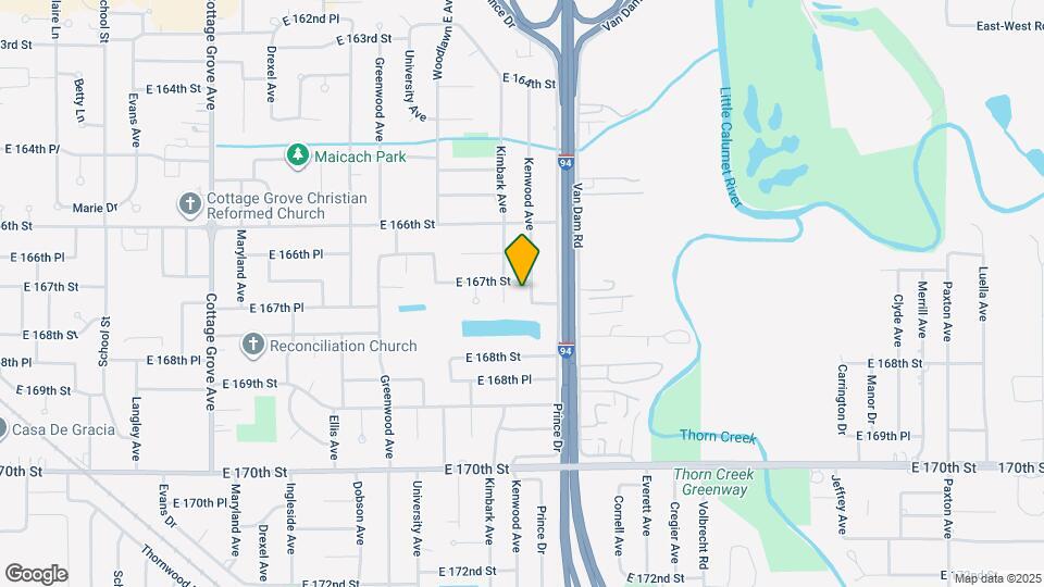 16710 Kenwood Ave Map and Location Details