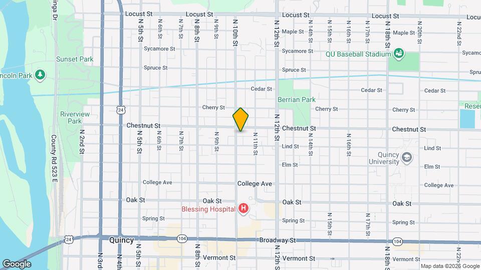 922 N 10th St Map and Location Details