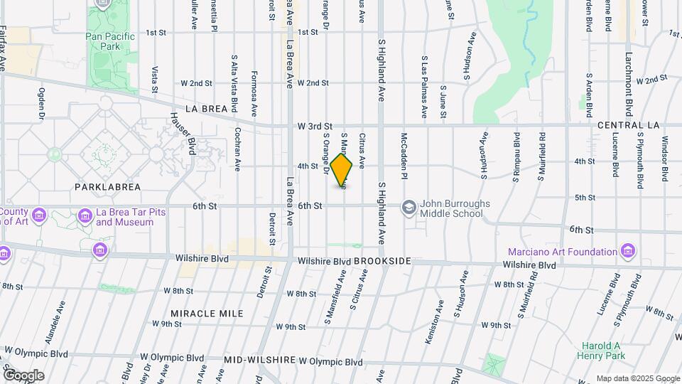 445 S Mansfield Ave Map and Location Details