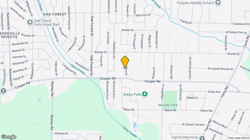 3319 Beatrice Dr Mapa y Detalles de la Ubicación