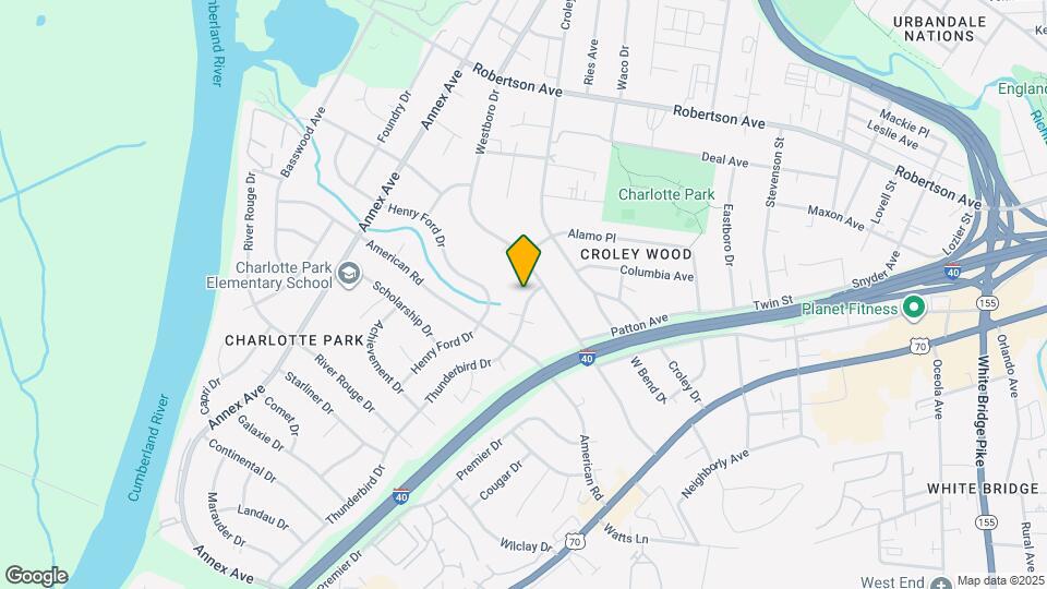 6304 Thunderbird Dr Map and Location Details