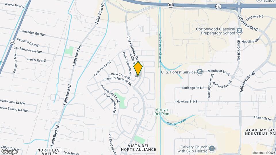 7616 Calle Armonia NE Map and Location Details