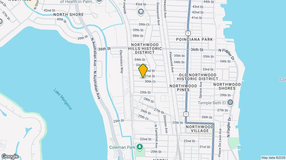 933 30th Ct Map and Location Details