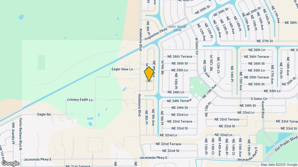 3445 NE 8th Pl Map and Location Details