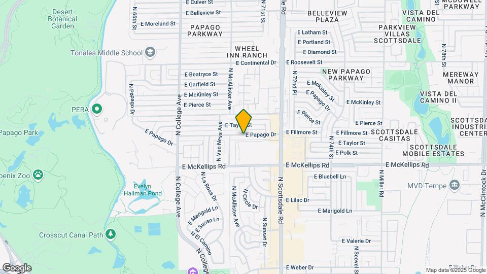 621 E Papago Dr Map and Location Details