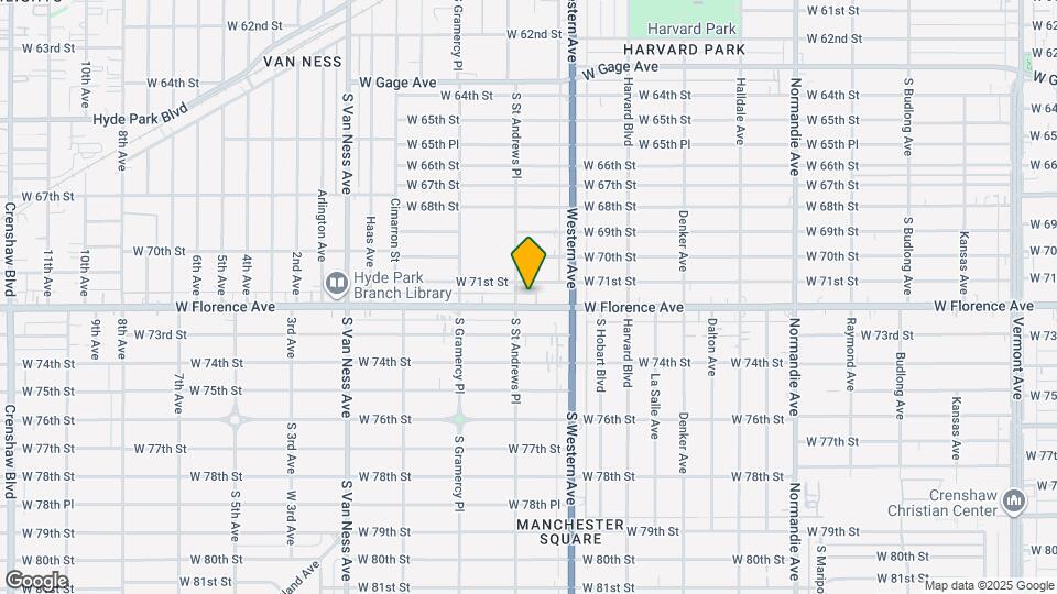 1847 1/2 W Florence Ave Map and Location Details