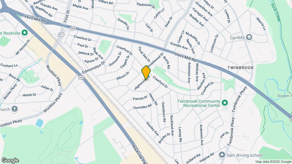 1215 Highwood Rd Map and Location Details