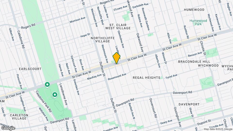 1095 St Clair Ave W Map and Location Details