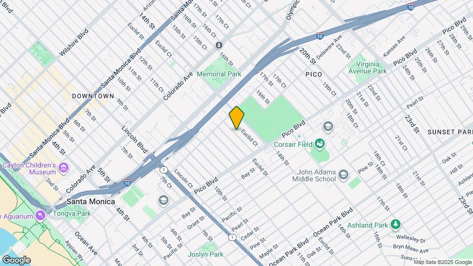 1855 Euclid St Map and Location Details