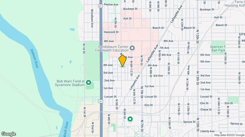 1221 N 6th St Map and Location Details