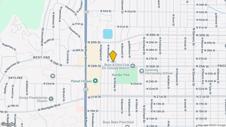2606 N Shirley St Map and Location Details