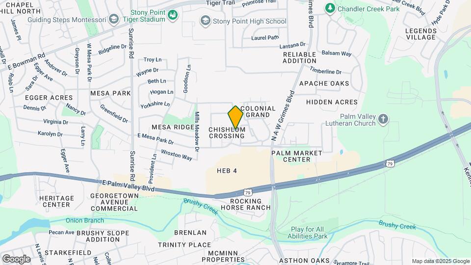 1721 E Mesa Park Dr Map and Location Details