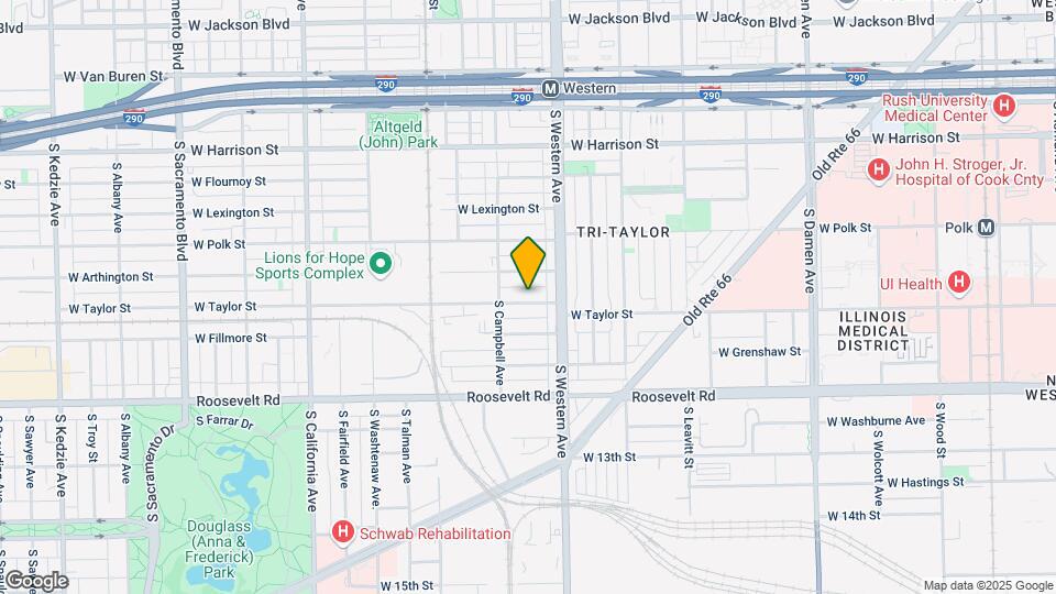 2430 W Taylor St Map and Location Details