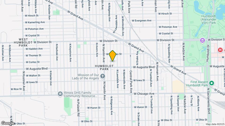 1019 N Ridgeway Ave Map and Location Details