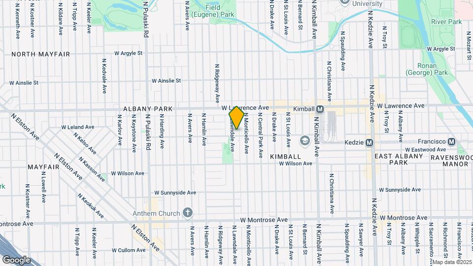 4701 N Lawndale Ave Map and Location Details