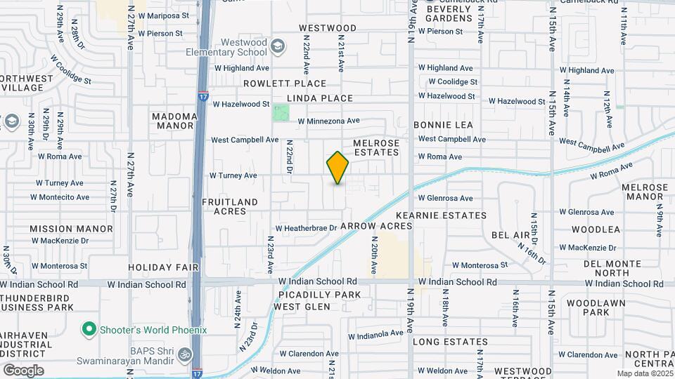 4325 N 21st Dr Map and Location Details