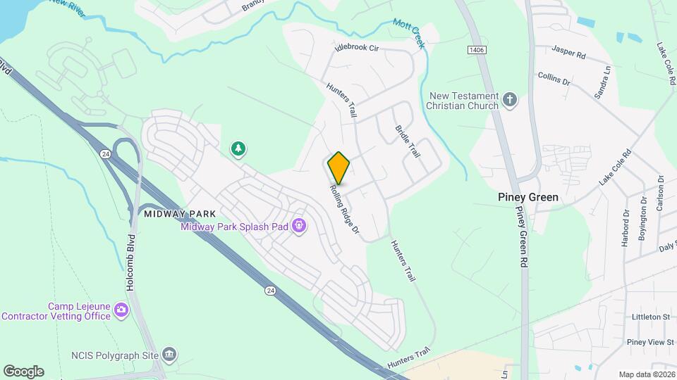 2104 Rolling Ridge Dr Mapa y Detalles de la Ubicación