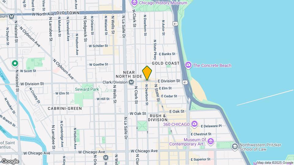 1199 N Dearborn St Map and Location Details
