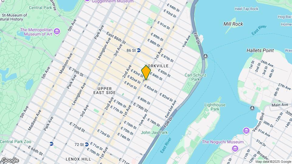 1586 1st Avenue-Unit -3B Map and Location Details