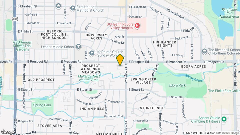 933 E Prospect Rd Map and Location Details
