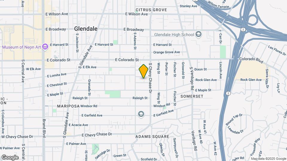 1127 E Chestnut St Mapa y Detalles de la Ubicación