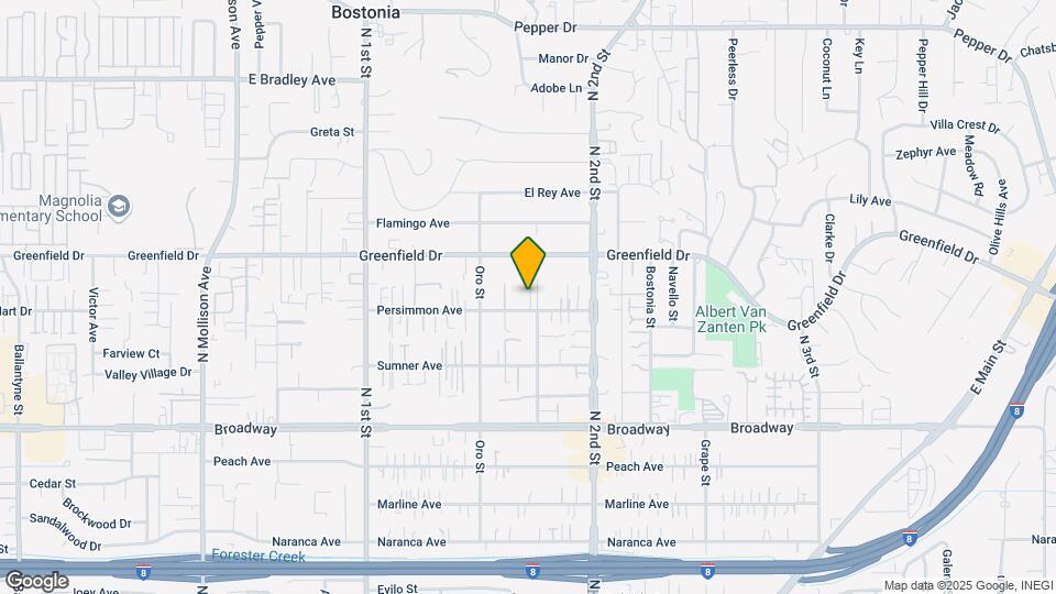 1242 Persimmon Ave Mapa y Detalles de la Ubicación