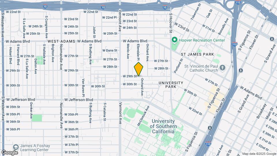1286 W 29th St Map and Location Details