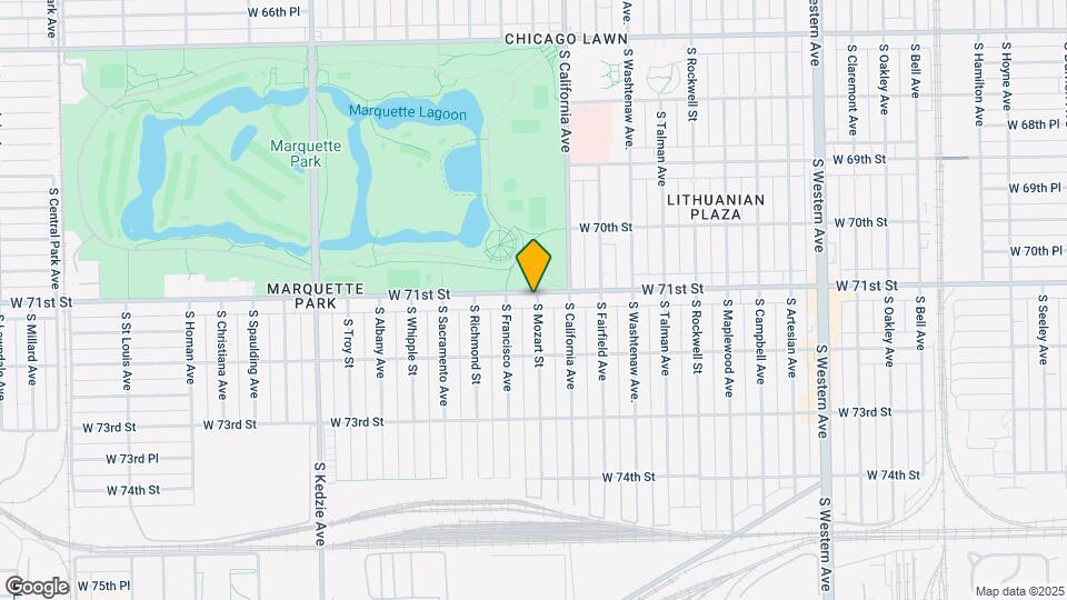 2835 W 71st Mapa y Detalles de la Ubicación