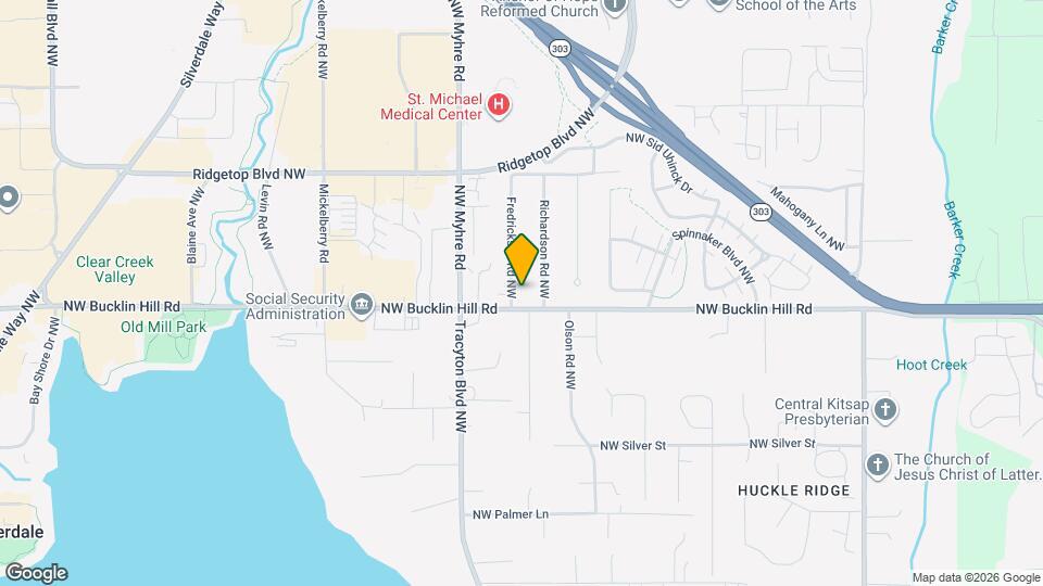 9640 Fredrickson Rd NW, Unit Lower Map and Location Details