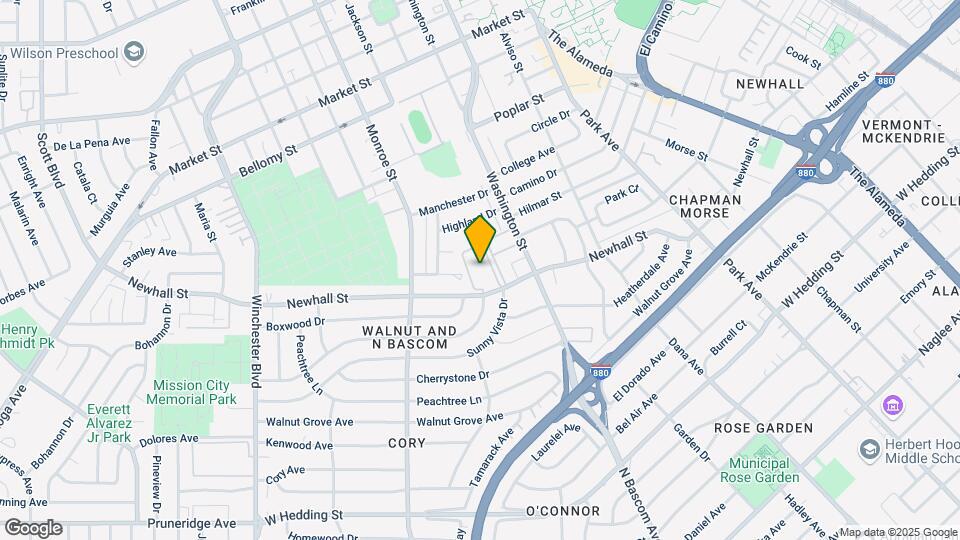 2147 Newhall St Map and Location Details